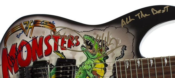 Van Halen 1988 Monsters Of Rock Autographed Extremely Rare Beretta Kramer Guitar w COA
