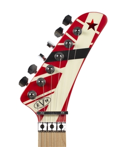 Edward Van Halen 2017 Autographed & Keep Doin It Van Halen Style Inscribed EVH Striped Series 5150 R/B/W w COA