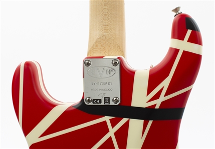 Edward Van Halen 2017 Autographed & Keep Doin It Van Halen Style Inscribed EVH Striped Series 5150 R/B/W w COA