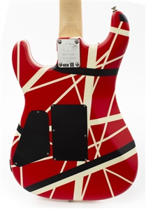 Edward Van Halen 2017 Autographed & Keep Doin It Van Halen Style Inscribed EVH Striped Series 5150 R/B/W w COA