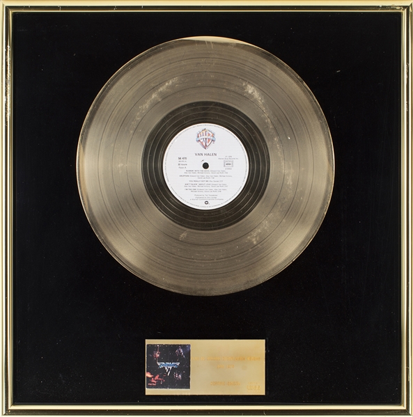 Van Halen 1979 French S.N.E.P.A. Sales Award For Van Halen I
