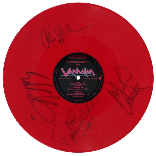 Van Halen 1978 Autographed Warner Bros. Promtional "Looney Tunes" Demo EP w COA