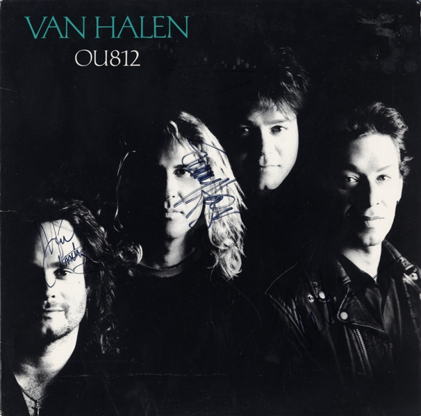 Van Halen 1988 Band Autographed OU812 Album