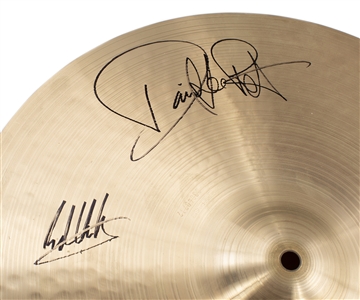 Van Halen Original Band Autographed Stage Used Paiste 2002 Series 17 Inch Crash Cymbal w COA
