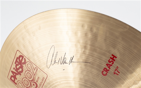 Van Halen Original Band Autographed Stage Used Paiste 2002 Series 17 Inch Crash Cymbal w COA