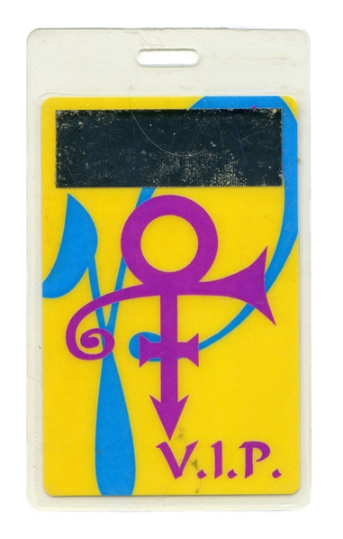 Prince 1993 New Power Generation Act 1 and Act 2 Tour VIP Backstage Pass w/COA
