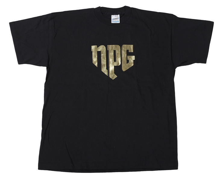Prince 1991-1992 New Power Generation Rare Gold Print Crew Shirt w/COA