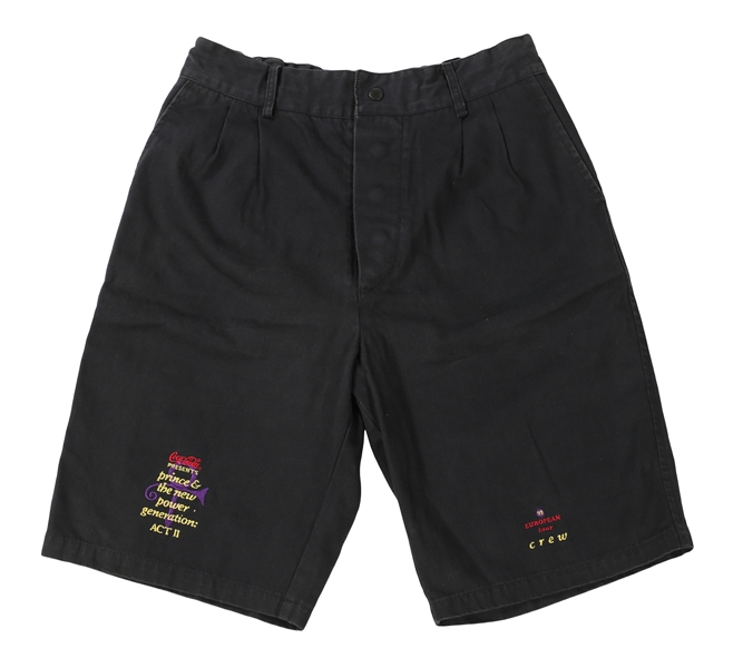 Prince 1993 European Tour New Power Generation Act II Crew Denim Shorts w/COA