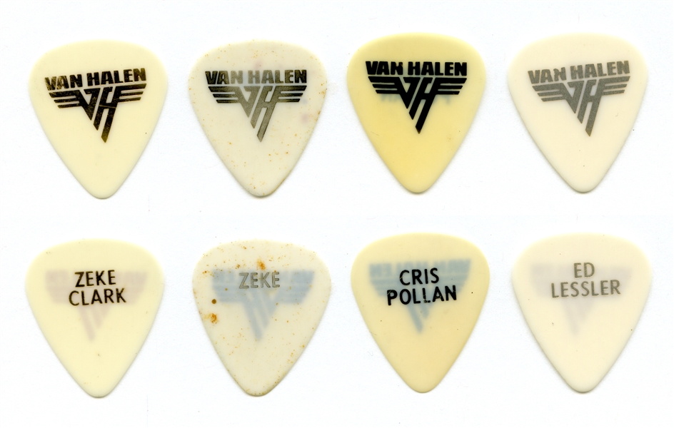 Van Halen 1990s Lot of 4 Band Personnel Picks w/COA