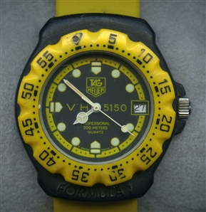 Van Halen 1986 Zeke Clark Owned & Worn 5150 Tag Heuer Formula 1 380.513 Solargraph Crew Gift Watch w/COA
