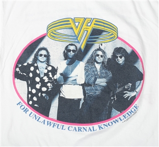 Van Halen 1991 Lot of 2 Black & White F.U.C.K. Shirts w/COA