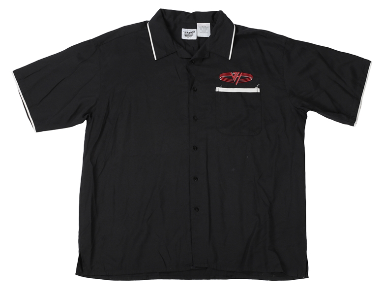 Van Halen 1990s Black Bowling Style Crew Shirt w/COA