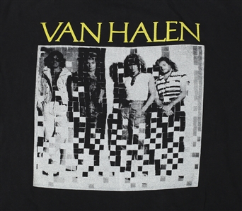 Van Halen 1992 Lot of 2 Mexican Black & White Bootleg Shirts w/COA