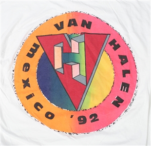 Van Halen 1992 Lot of 2 Mexican Black & White Bootleg Shirts w/COA