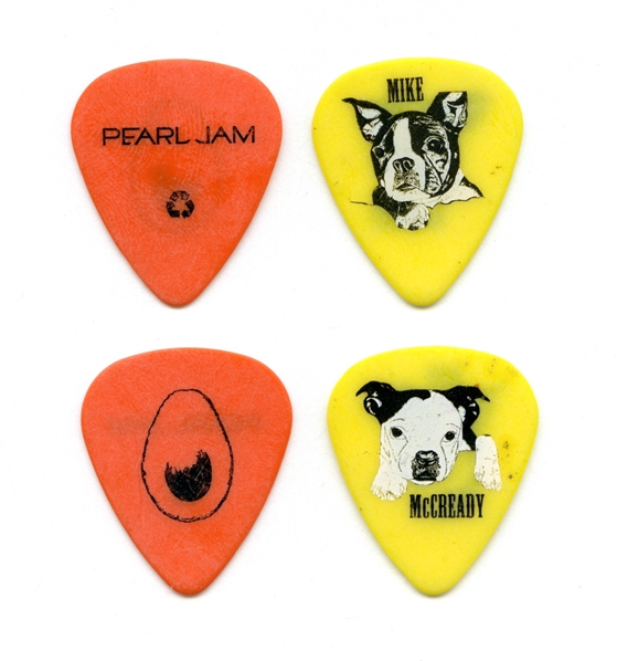 Pearl Jam 2006 Lot of 2 Guitar Picks w/COA