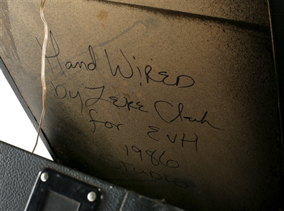 Edward Van Halen Owned & Used 1986 Vintage Marshall 4 x 12 Speaker Cabinet 5150 Studio By Jose Arredondo & Zeke Clark w/COA