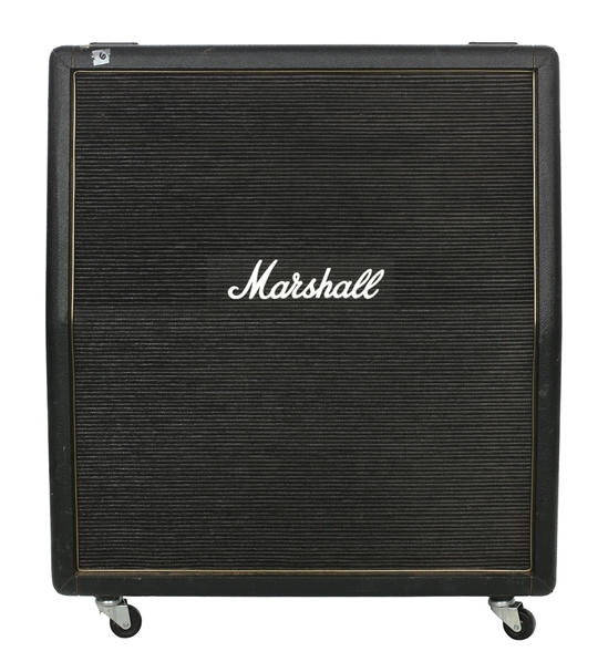 Edward Van Halen Owned & Used 1986 Vintage Marshall 4 x 12 Speaker Cabinet 5150 Studio By Jose Arredondo & Zeke Clark w/COA