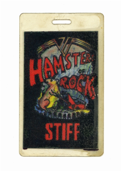 Van Halen 1988 Ultra-Rare Legendary Hamsters of Rock Stiff Laminate w/COA
