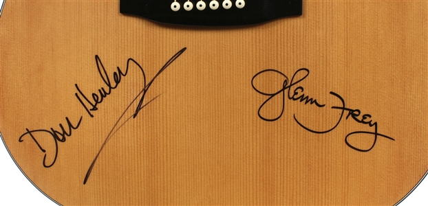 Eagles 1991-1994 Don Henley & Glenn Frey Autographed Takamine G-330 Acoustic Guitar w COA
