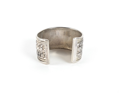 Janis Joplin 1966-1970 Owned & Worn Silver Toned Floral Bracelet w/ Provenance