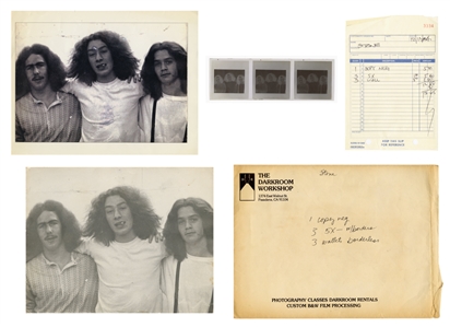 Van Halen 1971-1972 Genesis/Mammoth Photographs & Negatives Lot With COA