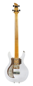 Van Halen 1973-1974 Mark Stone Mammoth Original Dan Armstrong Lucite Bass Guitar With COA