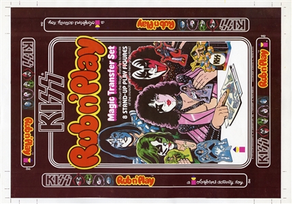 KISS 1979 Rub N Play Colorforms Box Cover Print Proof