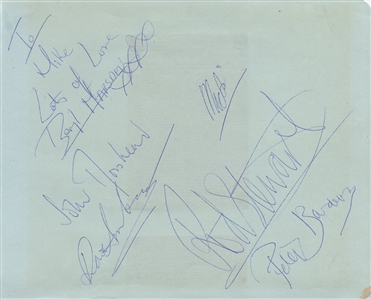 Rod Stewart 1966-2009 6x Autographed Collector Lot