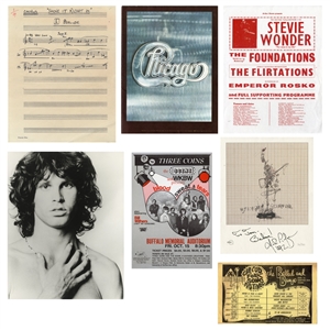 Alan Price Set/Zoot Money's Big Roll Band 16x Autographed Scrapbook Cut w/ Early Andy Summers (Police) Autograph