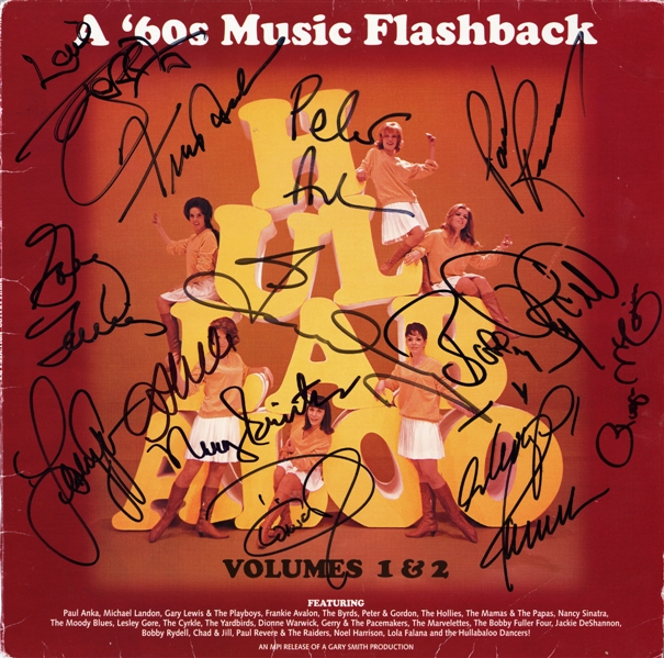 Hullabaloo TV Series 1996 Volumes 1 & 2 13x Autographed Laserdisc Jacket *SLEEVE ONLY*