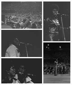 James Brown 1969 - 1970 Lot of 163 Black & White Frames From Two Shows At The Montreal Forum