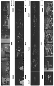 James Brown 1969 - 1970 Lot of 163 Black & White Frames From Two Shows At The Montreal Forum