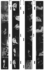 James Brown 1969 - 1970 Lot of 163 Black & White Frames From Two Shows At The Montreal Forum