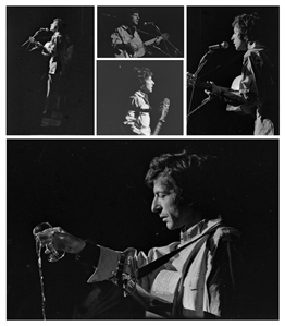 Leonard Cohen 1970 Lot of 62 Black & White Frames From The Place Des Arts In Montreal