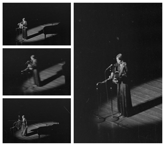 Joni Mitchell 1969 -1974 Lot of 76 Black & White Frames From Two Shows In Montreal