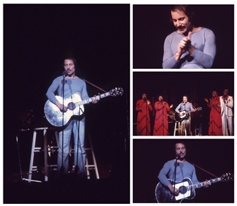 Paul Simon 1970s Lot of 20 Color Positive Slides