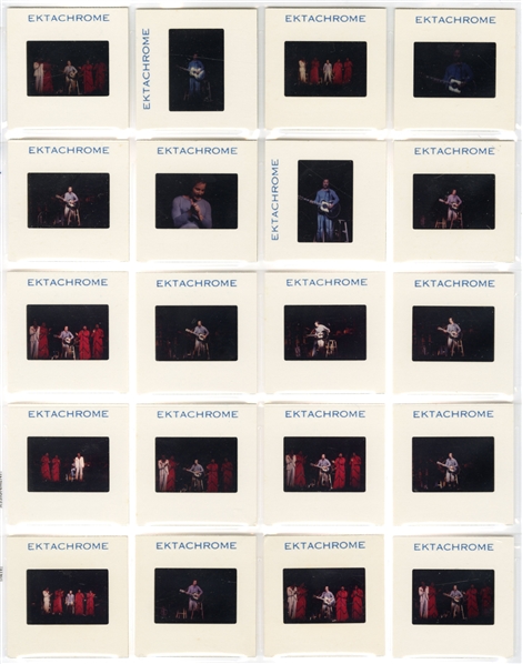 Paul Simon 1970s Lot of 20 Color Positive Slides