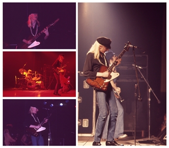 Johnny Winter 1970s Lot of 20 Color Positive Slides
