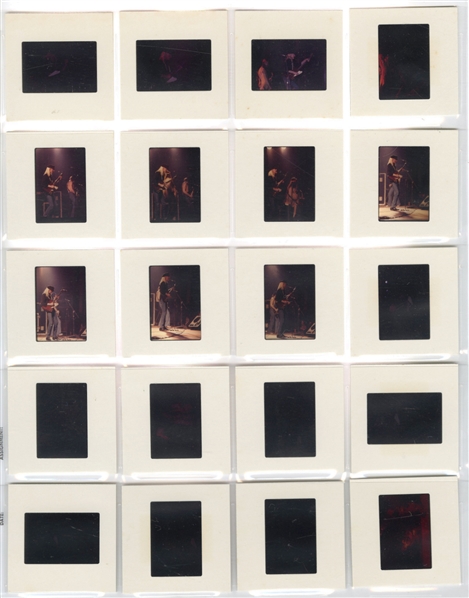 Johnny Winter 1970s Lot of 20 Color Positive Slides