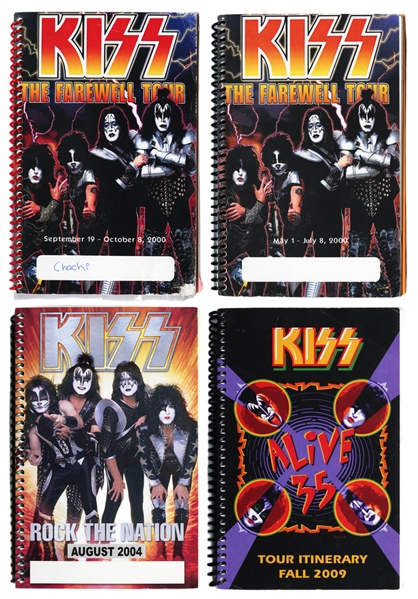 KISS 2000-2009 Lot of 4 Tour Itineraries