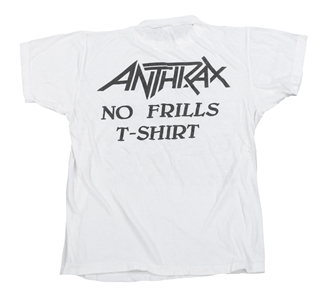 Anthrax 1985 Dan Spitz Worn Charlie Benante Designed No Frills T-Shirt