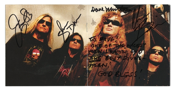 Megadeth 2009 Endgame Fully Band Autographed CD