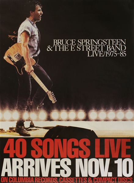Bruce Springsteen 1985 Live 1975-85 40 Songs Live Advertsing Poster
