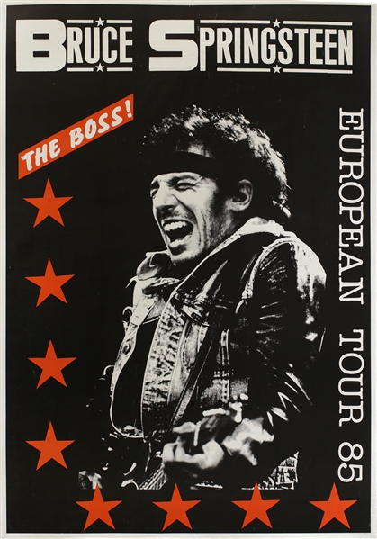 Bruce Springsteen 1985 European Tour Poster