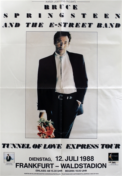 Bruce Springsteen 1988 Tunnel Of Love Express Frankfurt Germany Concert Poster