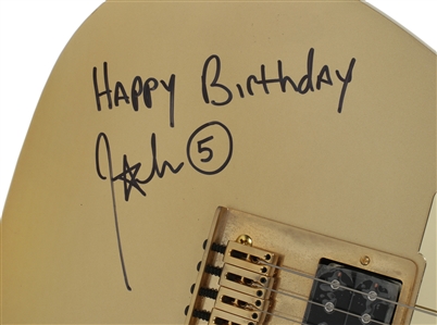 John5 2017 Autographed Squier Telecaster J5 Frost Gold