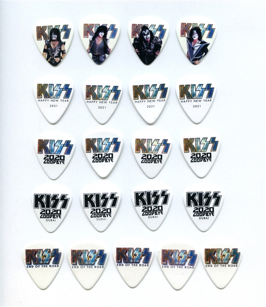 KISS 2020-2021 Lot of 21 End Of The Road Guitar Picks