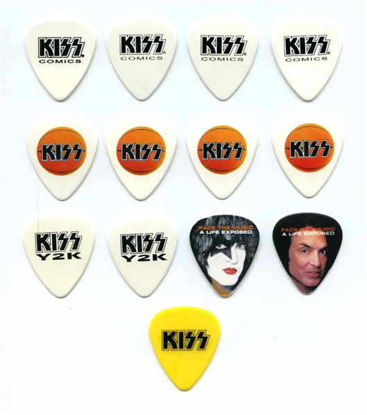 KISS 2000s Lot of 13 Miscellaneous Guitar Picks