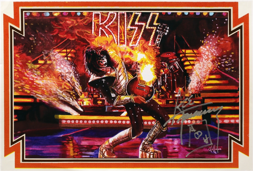 KISS Ace Frehley Autographed Artwork Print