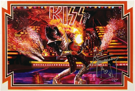 KISS Ace Frehley Autographed Artwork Print